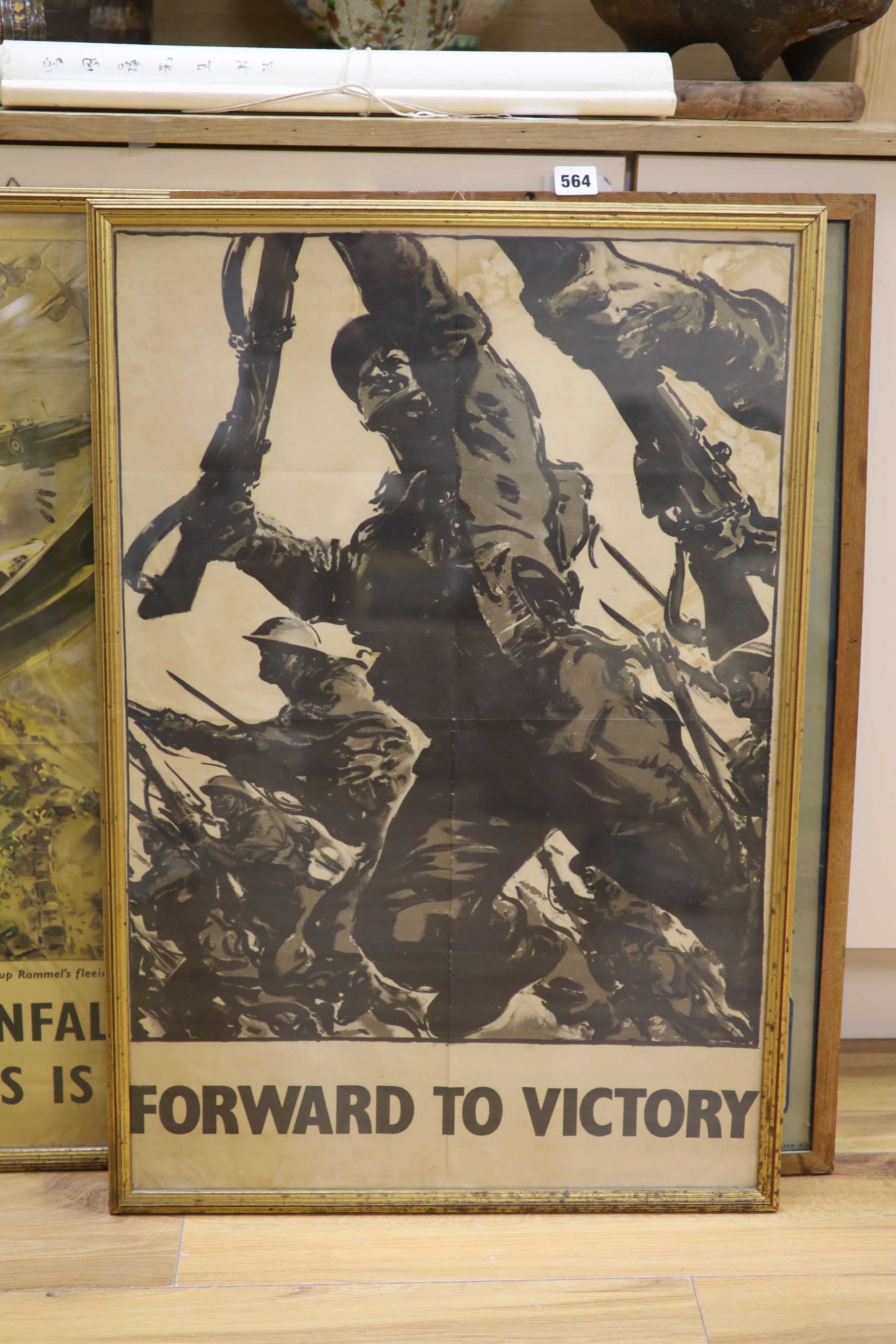 Three WWI/WWII Army recruiting posters